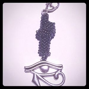 Eye of Horus bead woven keychain sculpture